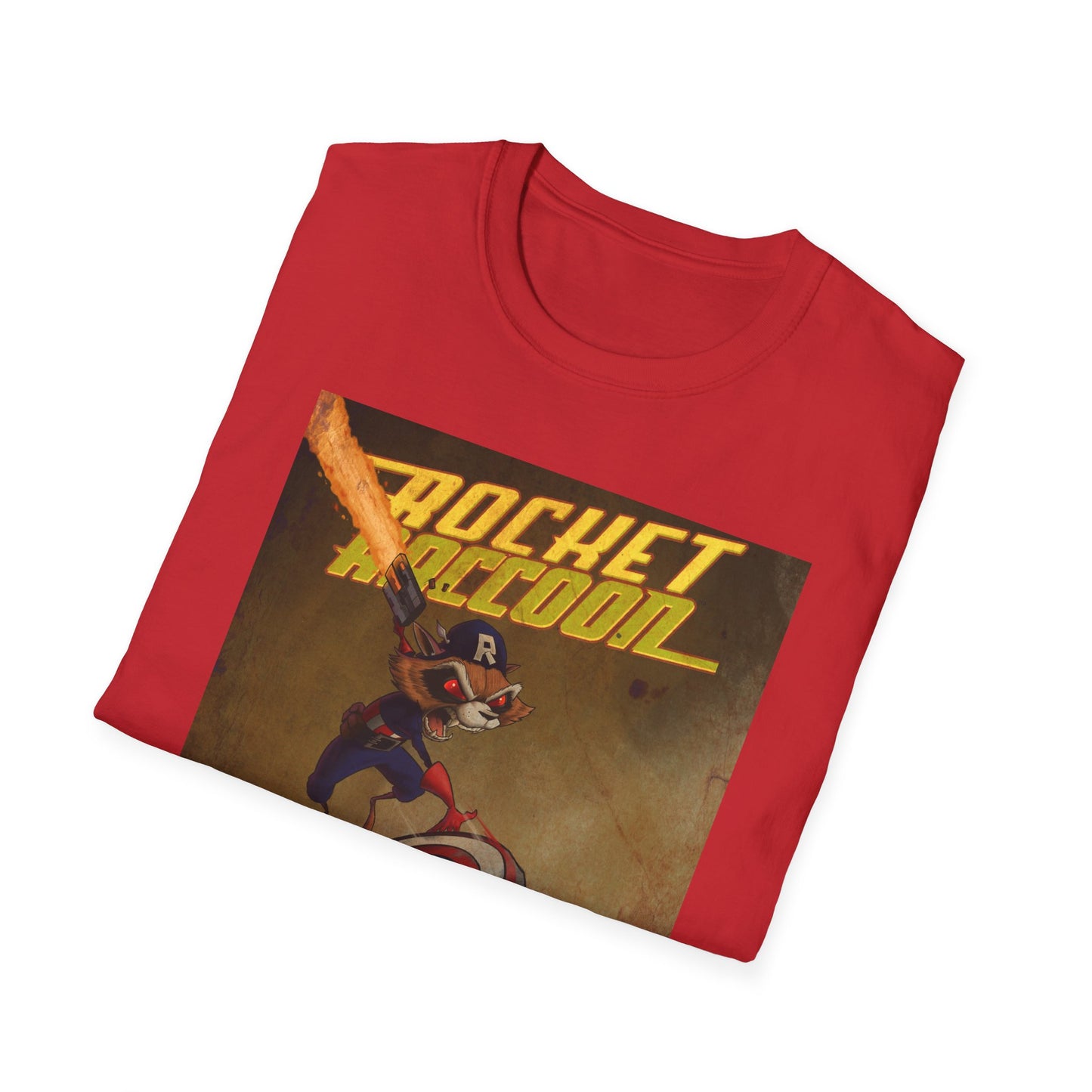 “Rocket Raccoon” Unisex Softstyle T-Shirt