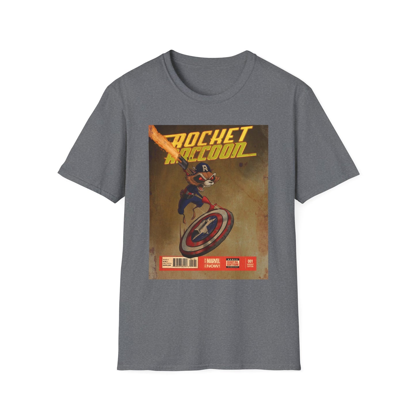 “Rocket Raccoon” Unisex Softstyle T-Shirt