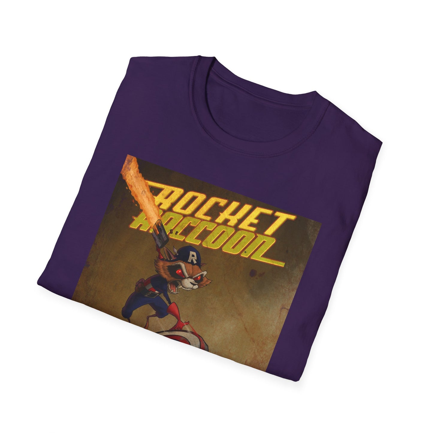 “Rocket Raccoon” Unisex Softstyle T-Shirt