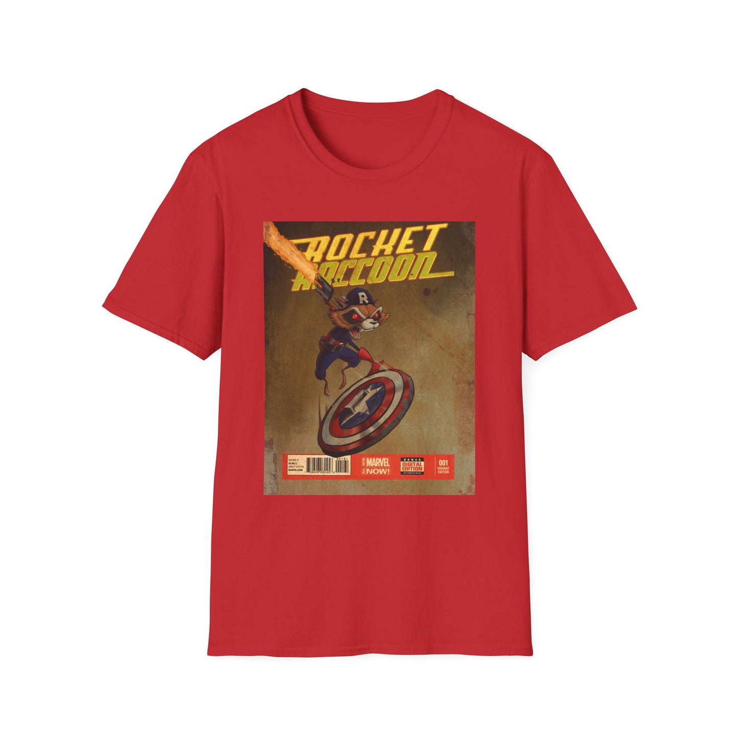 “Rocket Raccoon” Unisex Softstyle T-Shirt