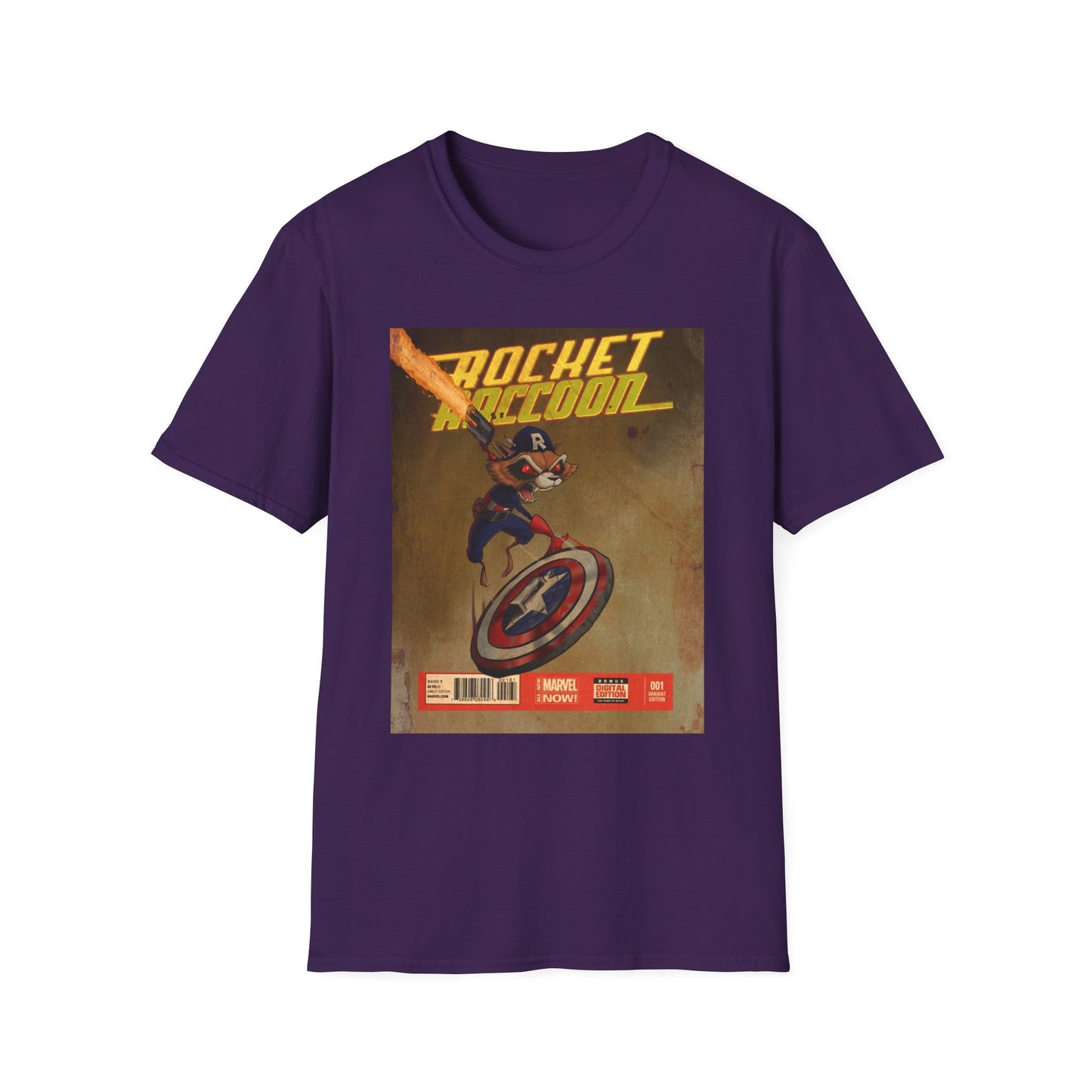 “Rocket Raccoon” Unisex Softstyle T-Shirt