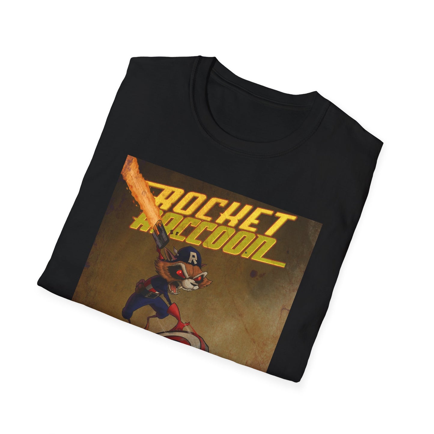 “Rocket Raccoon” Unisex Softstyle T-Shirt