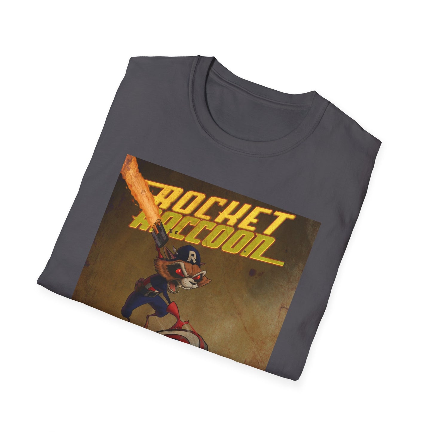 “Rocket Raccoon” Unisex Softstyle T-Shirt