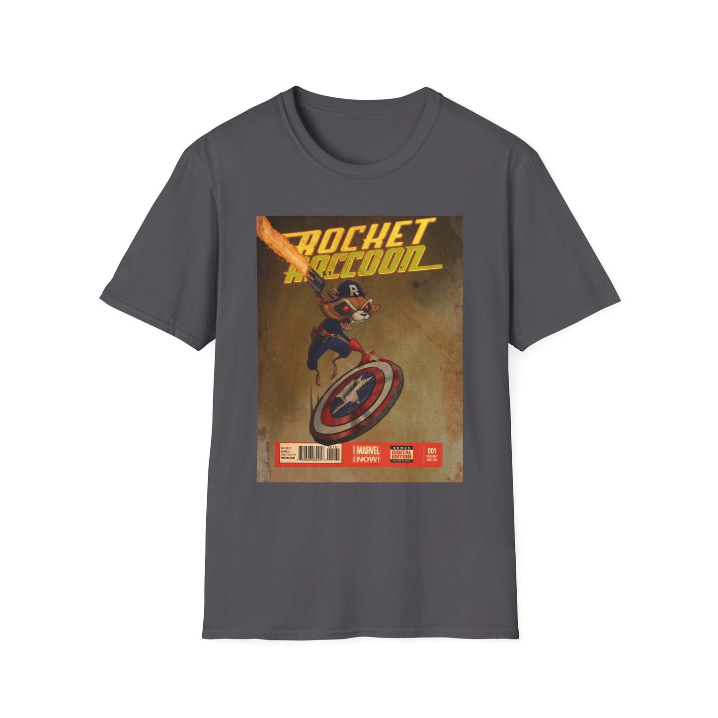 “Rocket Raccoon” Unisex Softstyle T-Shirt