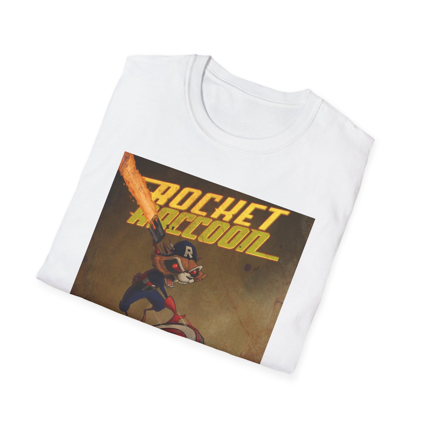 “Rocket Raccoon” Unisex Softstyle T-Shirt