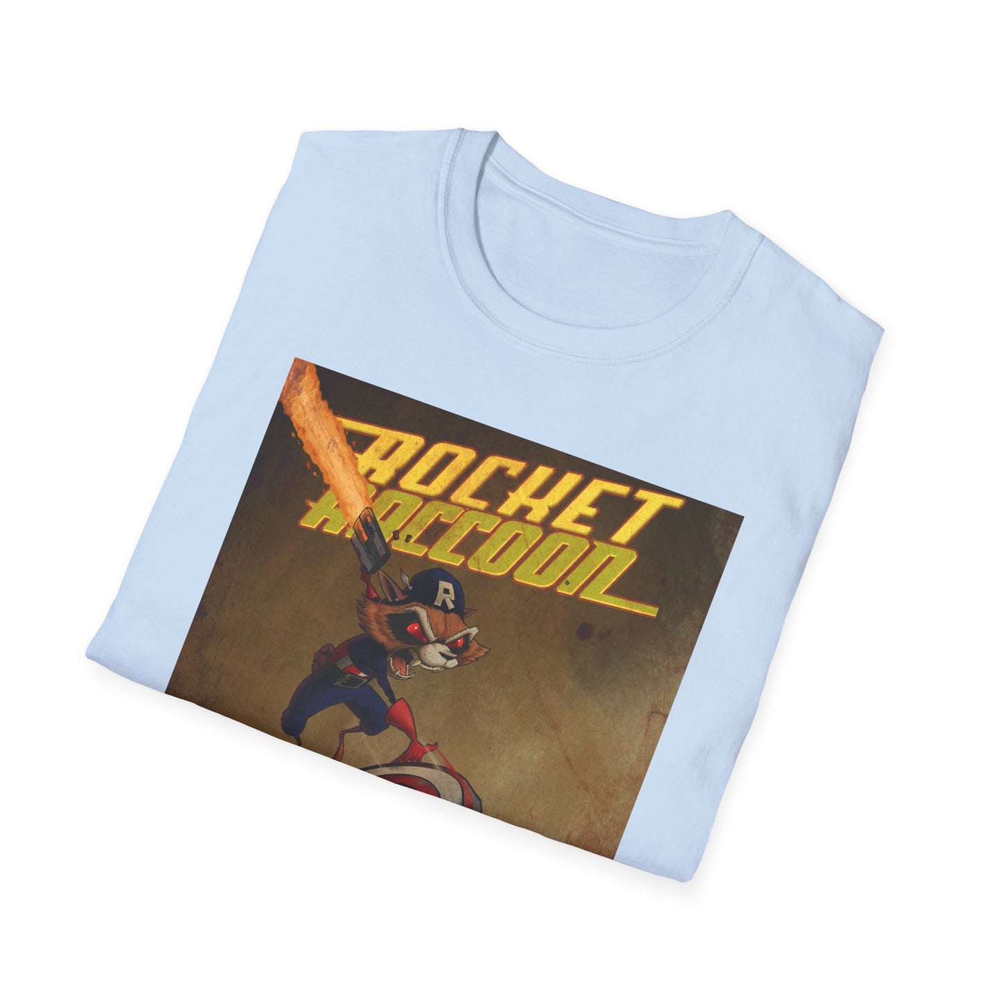 “Rocket Raccoon” Unisex Softstyle T-Shirt